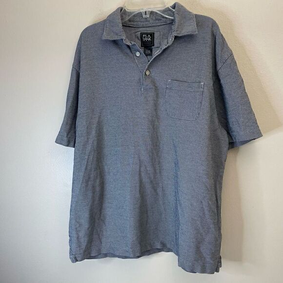 Jos A Bank Traveler| Large| 100% Cotton| Gingham print|Golf| Polo - Picture 10 of 13